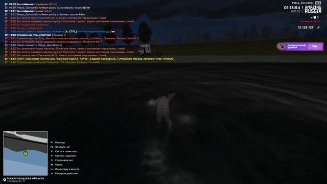 КАК БЫСТРЕЕ ЗАРАБОТАТЬ НА РЫБАЛКЕ? ПУТЬ БОМЖА на AMAZING RUSSIA (12 СЕРИЯ) смотреть онлайн