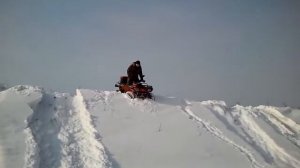 стелс 300 с горы по снегу