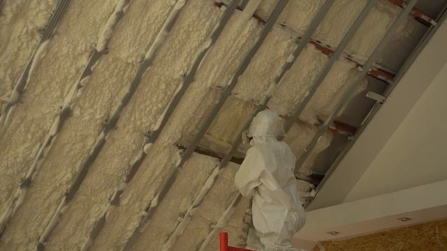 Процесс утепления кровли пенополиуретаном, г. Всеволожск №4 смотреть онлайн