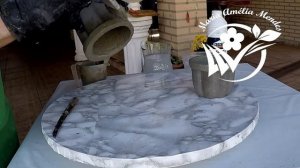 DIY - PINTURA DE VASOS DE CIMENTO COM BOLHAS DE SABÃO