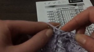 Шарф спицами//Ажурный узор//Летний шарфик