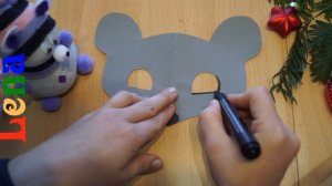 Maus Maske basteln ? how to make mouse mask diy ? как сделать маску мышки