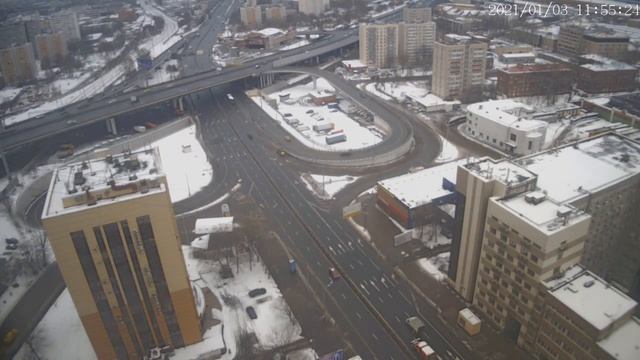 Москва - Нижегородская улица - веб камера 03.01.2021 08:56