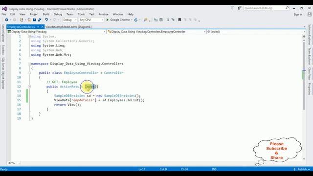 mvc get viewdata in view records from database c#4.6