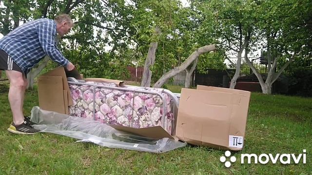 Распаковка — Качели садовые Olsa Турин с556 смотреть онлайн