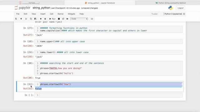 9.Strings in Python | String Slicing | String Functions | Python for Beginners
