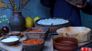 （铜锅涮肉）the soup base to blanch sliced mutton in freezing days|Liziqi channel