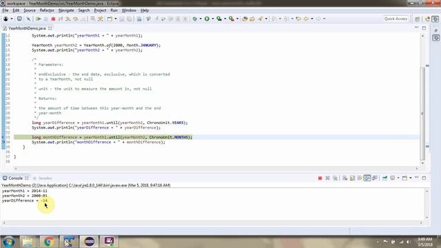 How to use until method of YearMonth Class? | Java 8 Date and Time