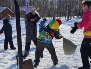 Масленица в школьном экопарке