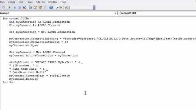 Microsfot Excel - Macro - MS Access - Simple CRUD example смотреть онлайн