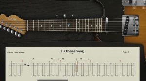 L's Theme Song Easy Guitar Tab - Death Note