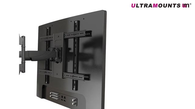 UltraMounts UM912. Установка телевизора с помощью наклонно-поворотного кронштейна UM912 смотреть онлайн