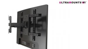 UltraMounts UM912. Установка телевизора с  помощью наклонно-поворотного кронштейна UM912