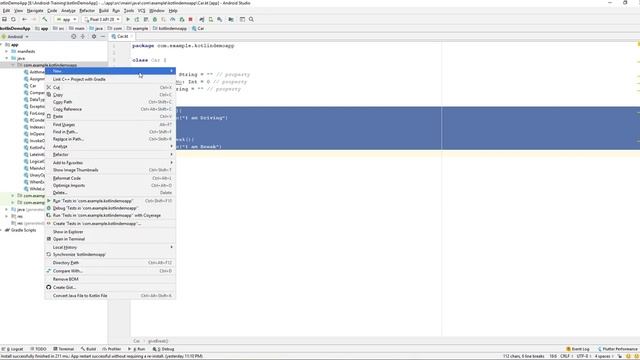 Kotlin Beginner | Kotlin | Training | Learn Kotlin By Making App | Class in Kotlin