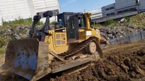 Работа бульдозериста, бульдозер cat d6R
