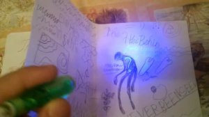 Мой самодельный дневник из Гравити Фолз и фломастер с невидимыми чернилами