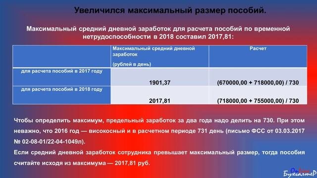 ИЗМЕНЕНИЯ СТРАХОВЫХ ВЗНОСОВ С 01.01.2018 г.