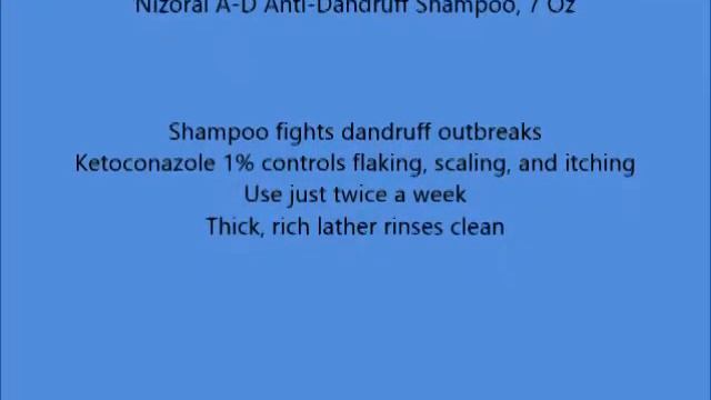 Nizoral A D Anti Dandruff Shampoo, 7 Oz смотреть онлайн