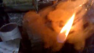 горение пиролизных газов