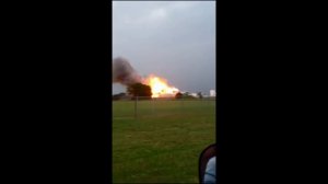 Запись взрыва на химическом заводе в Техасе (17.04)