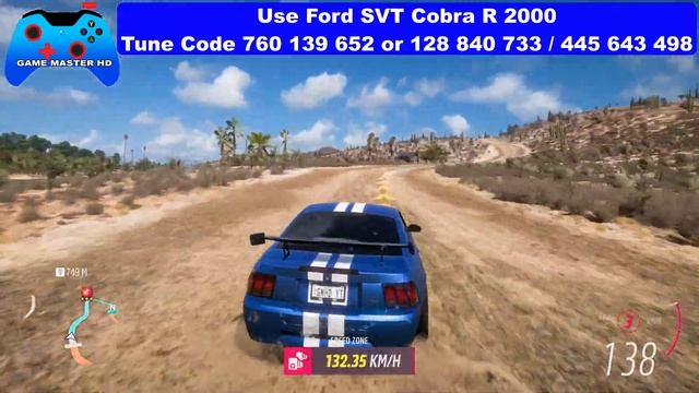 Forza Horizon 5 RANCHITO Speed Zone - Car Restriction Ford Mustang 00 B-700