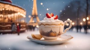 WINTER COZY JAZZ BGM ☃️ Relaxing Coffee Tunes in a Parisian Café ☕ perfect for relax, study & work