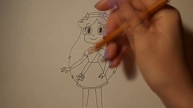 Как нарисовать ПРИНЦЕССУ СТАР/390/How to draw PRINCESS STAR/ Simple drawings for children смотреть онлайн