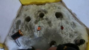 Ночная рыбалка на реке Вятка зимой.