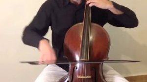 Old Ram gut low C string on cello (Bach Sarabande)