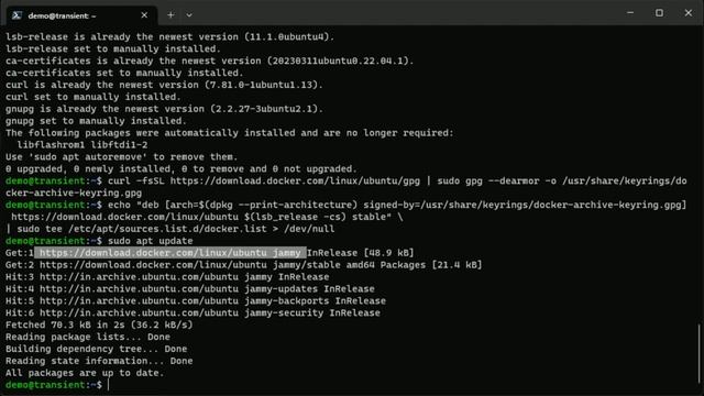 Docker Setup – Ubuntu 22.04 смотреть онлайн