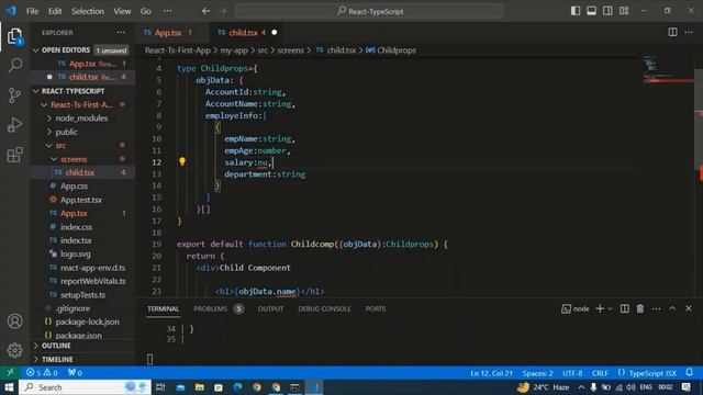 React With Typescript For Beginners | Understanding Typescript types with complex data in React