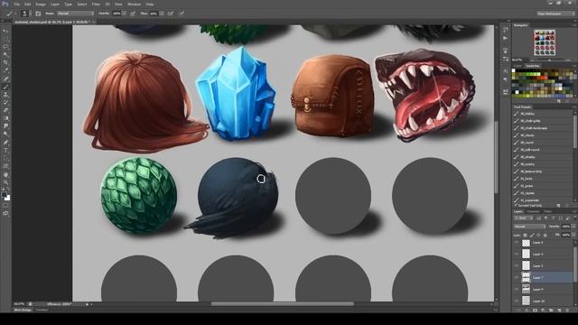 Material Studies - Digital Painting in Adobe Photoshop смотреть онлайн
