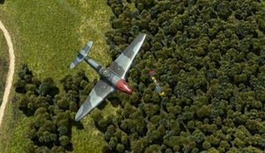 Як-7б против IAR 80,  сбил румынуский истребитель