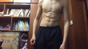 13 Year Old Bodybuilder 's six pack and biceps