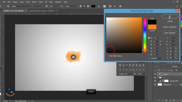 Photoshop Tutorial: How to make Photography Logo | Photoshop CC 2017 смотреть онлайн