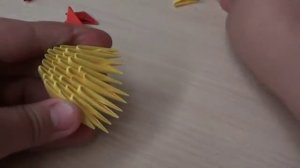 Модульное оригами для начинающих. Цыплёнок