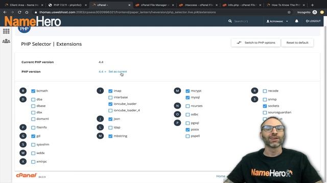 How To Select PHP Version, Add Extensions, and Edit Memory/Max File Size Limits In cPanel смотреть онлайн