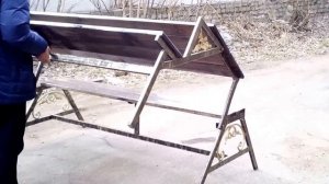 Скамейка трансформер для дачи, сада, бани. Тверь.