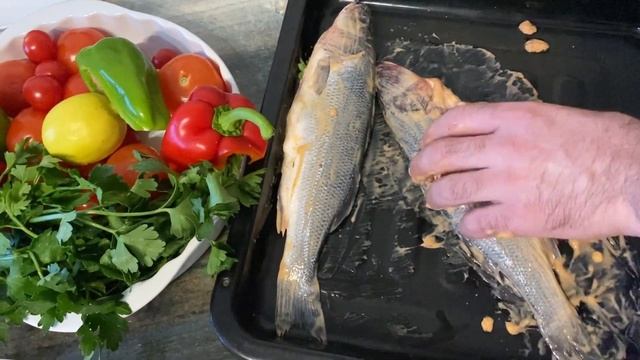Сибас Приготовил В духовке! Просто обалденная Самый Вкусный способ приготовления#сибас#рыба#духовке