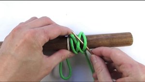 Herringbone knot paracord key fob