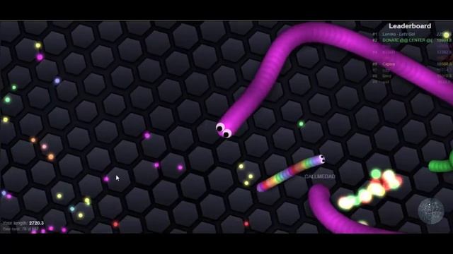 червяки поедают все [slither.io] смотреть онлайн