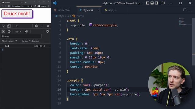 So änderst du CSS Variablen mit JavaScript смотреть онлайн