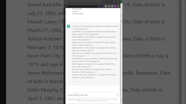 Extracting and Formatting Data from ChatGPT for Excel: A Step-by-Step Guide #howto #tutorial #ai