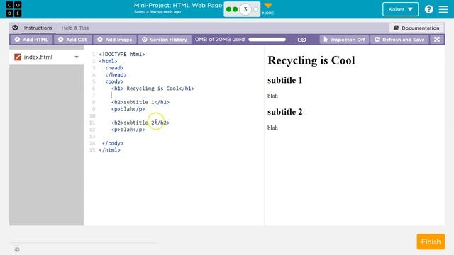 Code.org Lesson 4 Mini-Project HTML Web Page | Tutorial with Answers | COMPLETE SITE | Unit 2 (4.3)