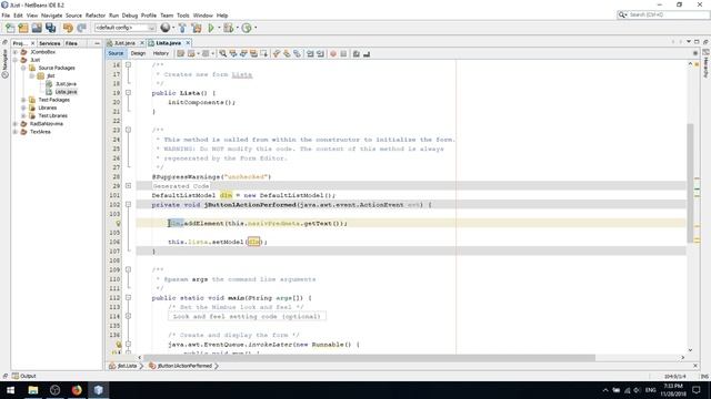 Tutorial 1.6,Java JList смотреть онлайн