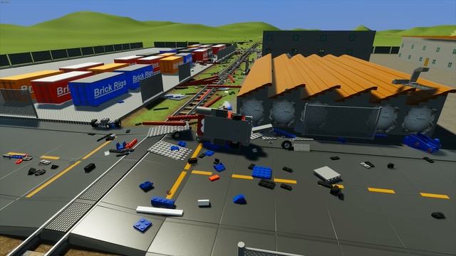 NEW Lego Races Cars, Trucks, ORV's and SUV's vs Lego Train - Brick Rigs - Realistic Crashes смотреть онлайн