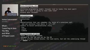Devnexus 2022 - What's Looming in Java The Why and What of Project Loom - Venkat Subramaniam