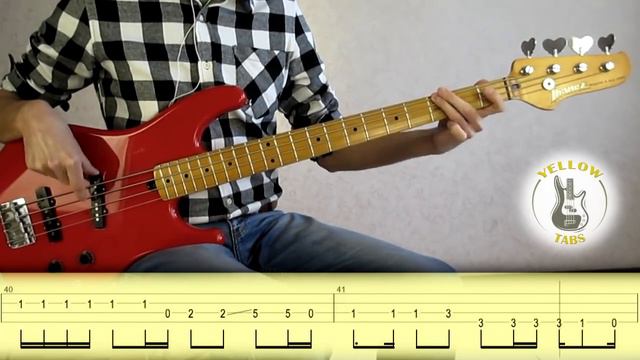 Nirvana - In bloom (Bass cover with Tabs) смотреть онлайн