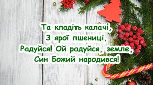 Добрий вечір, тобі пане господарю! (Радуйся! Ой радуйся, земле, Син Божий народився!) /// з текстом