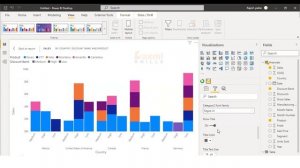 How To Create Clustered Stacked Bar Chart in Power BI || Power BI Telugu